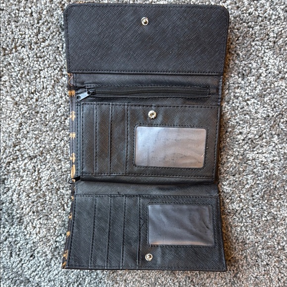 Baby Phat Brown and Gold Wallet with Monogram Design - Picture 4 of 12